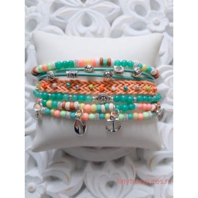 zomerse pastel armband zomerse pastel armband